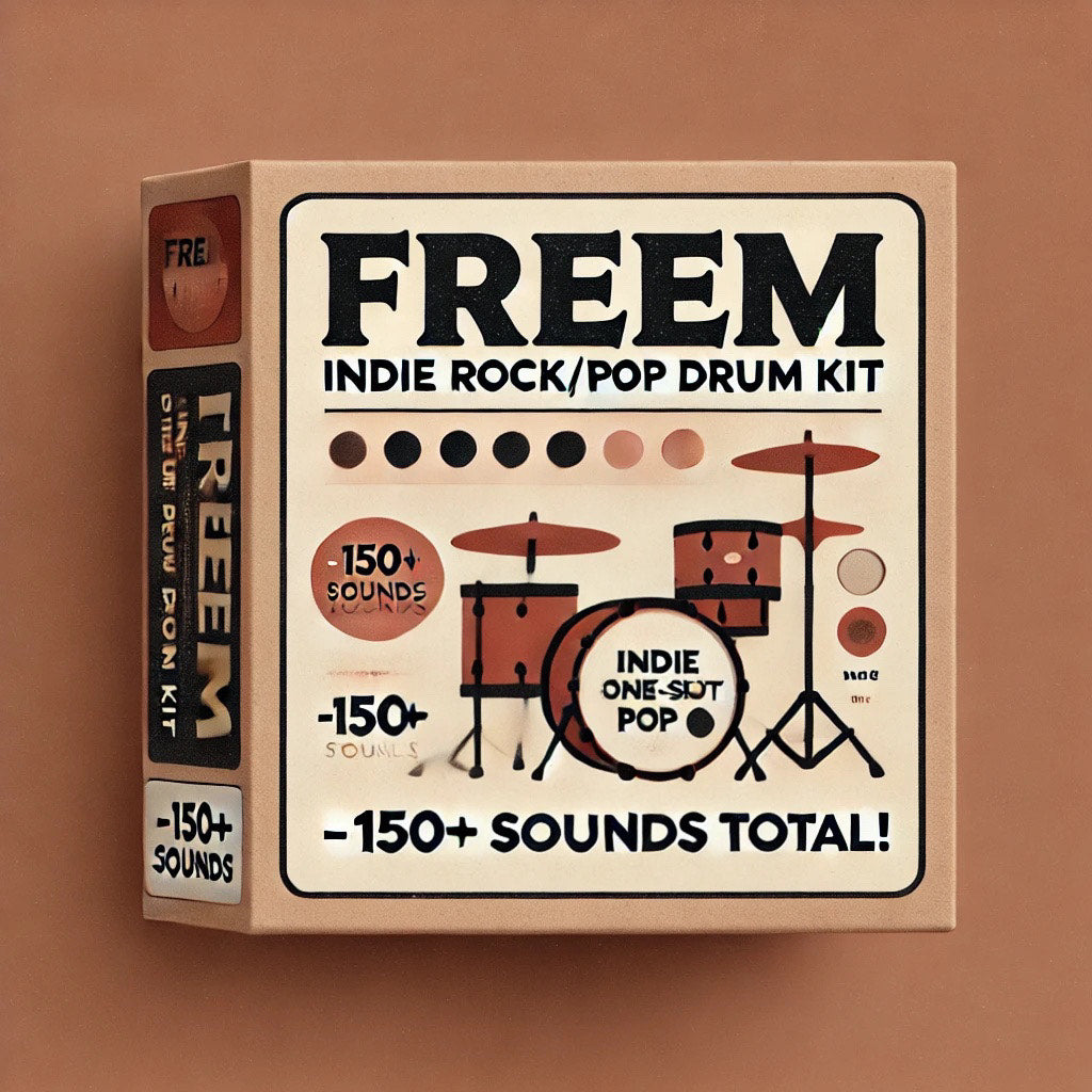 Freem Indie Rock/Pop Drum Kit (150+ Sounds)